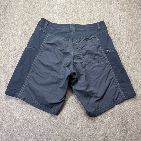 Kuhl Mutiny River Shorts Men 30 Blue Nylon Stretch Zip Cargo 10" 5048 - Picture 9 of 15